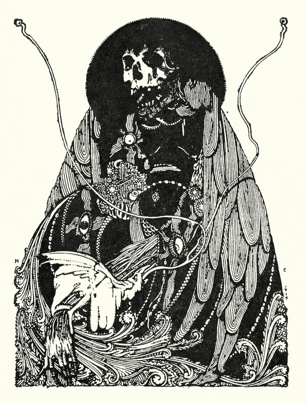 埃德加-爱伦-坡：片尾曲（石版画） 作者 哈里·克拉克
