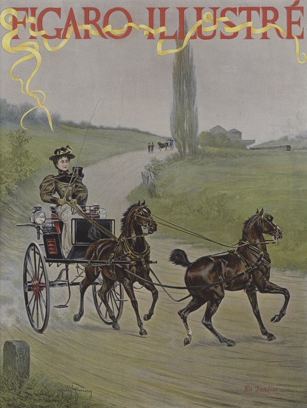 串联。封面的光辉费加罗，1895年6月 作者 哈里·芬尼