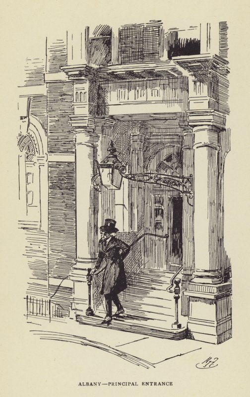 奥尔巴尼，主要入口 作者 哈里·弗尼斯（Harry Furniss）