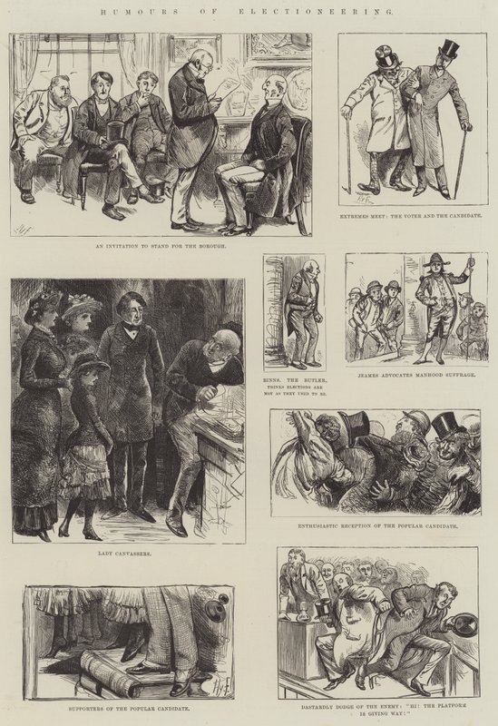 选举的幽默 作者 哈里·弗尼斯（Harry Furniss）