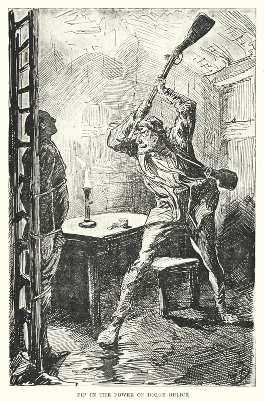 Illustration for Great Expectations by Charles Dickens (litho) 作者 哈里·弗尼斯（Harry Furniss）