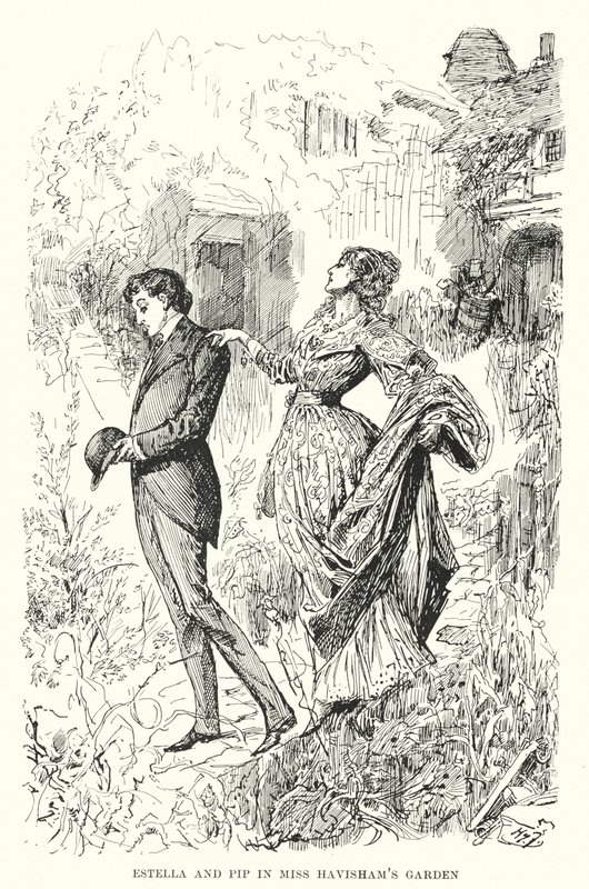 Illustration for Great Expectations by Charles Dickens (litho) 作者 哈里·弗尼斯（Harry Furniss）