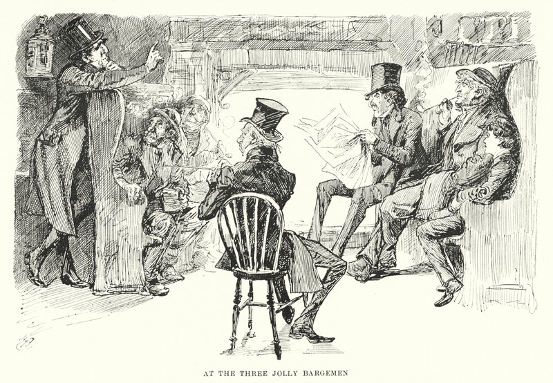Illustration for Great Expectations by Charles Dickens (litho) 作者 哈里·弗尼斯（Harry Furniss）
