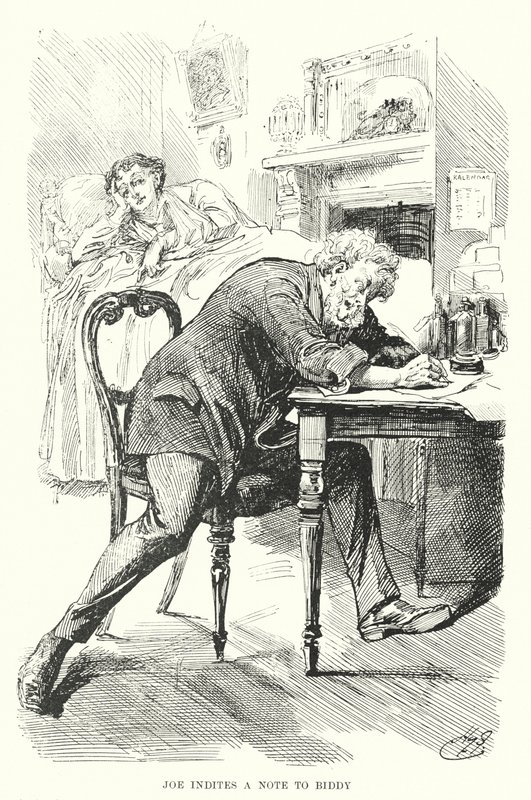 查尔斯-狄更斯的《远大前程》插图（平板）。 作者 哈里·弗尼斯（Harry Furniss）