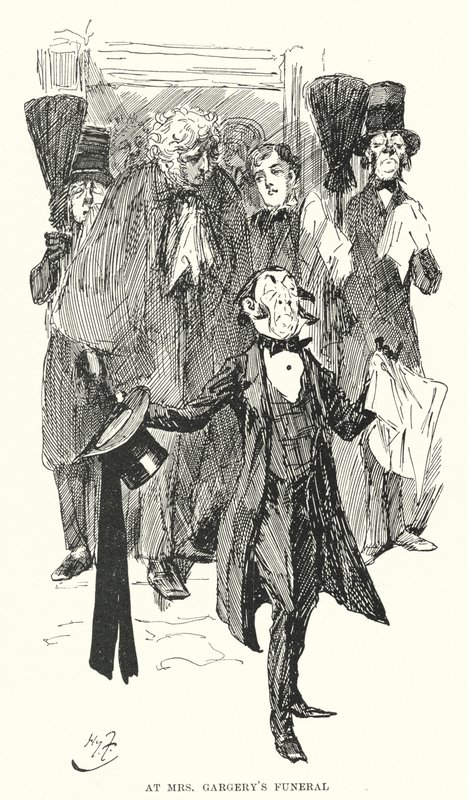 查尔斯-狄更斯的《远大前程》插图（平板）。 作者 哈里·弗尼斯（Harry Furniss）