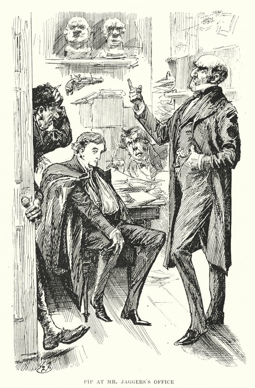 查尔斯·狄更斯（Charles Dickens）的《远大前程》插图（石版画） 作者 哈里·弗尼斯（Harry Furniss）