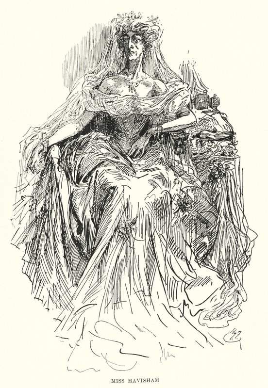 查尔斯·狄更斯（Charles Dickens）的《远大前程》插图（石版画） 作者 哈里·弗尼斯（Harry Furniss）