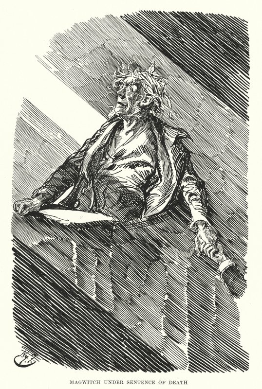 查尔斯·狄更斯（Charles Dickens）的《远大前程》插图（石版画） 作者 哈里·弗尼斯（Harry Furniss）