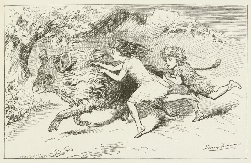 刘易斯卡罗尔的西尔维和布鲁诺的插图 作者 哈里·弗尼斯（Harry Furniss）