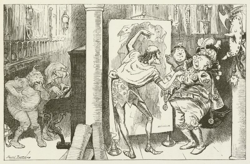刘易斯卡罗尔的西尔维和布鲁诺的插图 作者 哈里·弗尼斯（Harry Furniss）