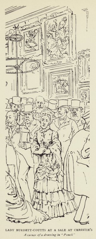 在克里斯蒂斯出售的Burdett-Coutts夫人 作者 哈里·弗尼斯（Harry Furniss）