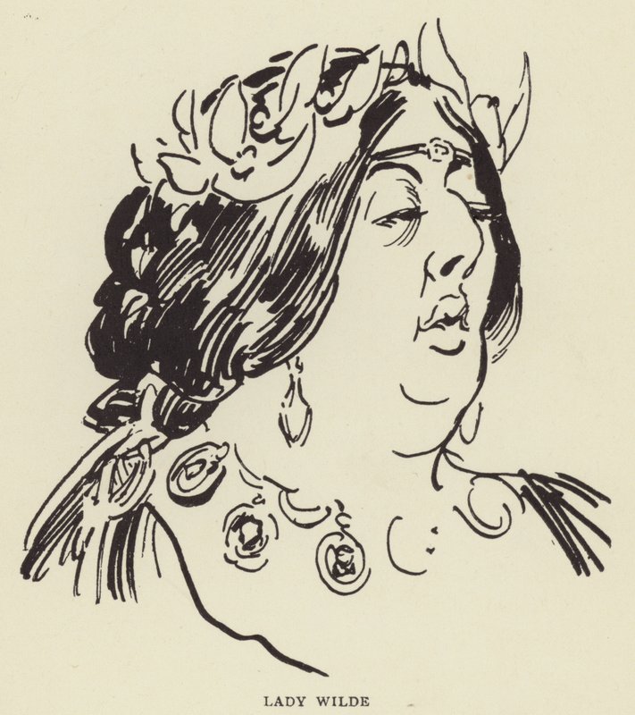 王尔德夫人 作者 哈里·弗尼斯（Harry Furniss）