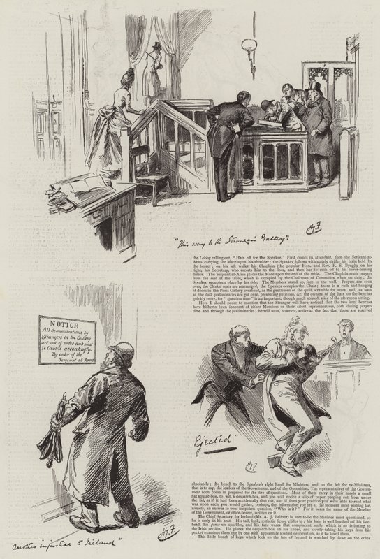 生活在议会，陌生人在众议院 作者 哈里·弗尼斯（Harry Furniss）