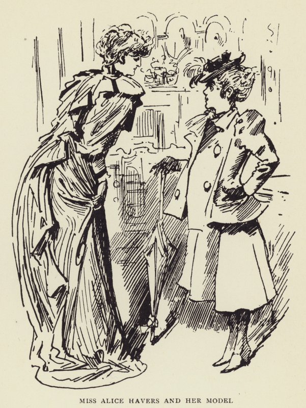 Alice Havers小姐和她的模特儿 作者 哈里·弗尼斯（Harry Furniss）
