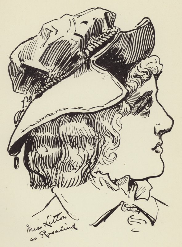 利顿小姐是罗莎琳德 作者 哈里·弗尼斯（Harry Furniss）