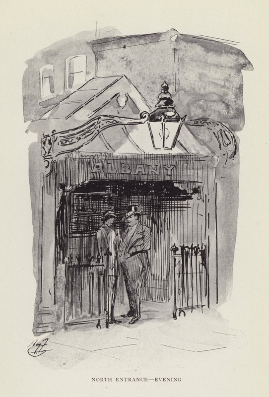 北入口，晚上 作者 哈里·弗尼斯（Harry Furniss）