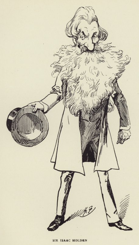 艾萨克霍尔顿爵士 作者 哈里·弗尼斯（Harry Furniss）