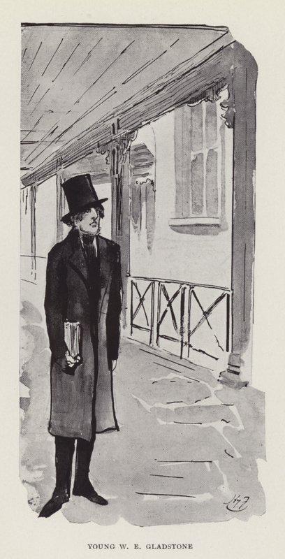 年轻的WE Gladstone 作者 哈里·弗尼斯（Harry Furniss）