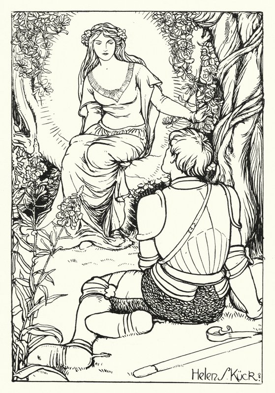 The Vision of the Knight Magnificent (engraving) 作者 海伦·库克（Helen S.Kuck）