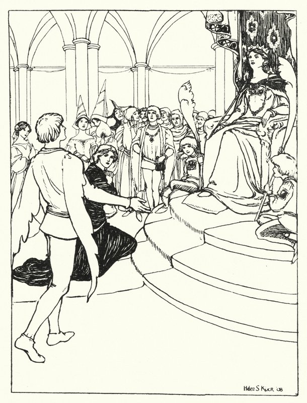 The Youth at the Court of the Fairy Queen (engraving) 作者 海伦·库克（Helen S.Kuck）
