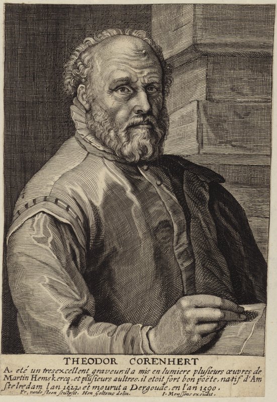 西奥多Cornhert画象 作者 亨德里克·古尔齐乌斯（Hendrik Goltzius）