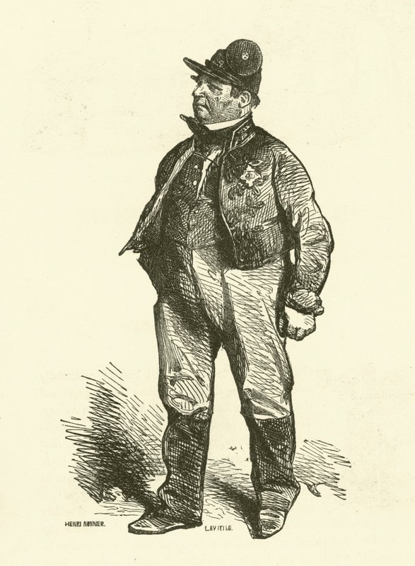 勤奋的导体（雕刻） 作者 Henri Bonaventure（之后）Monnier