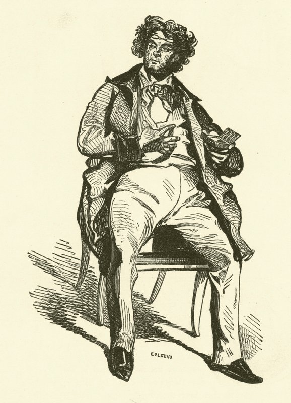 戏剧代理人（版画） 作者 Henri Bonaventure（之后）Monnier