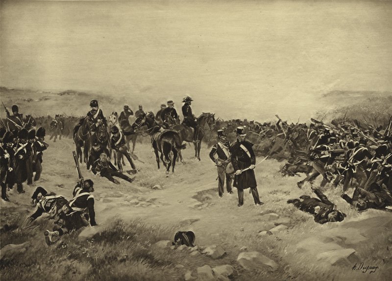 英格曼之战，1854年（凹版印刷） 作者 亨利·路易斯·杜普雷