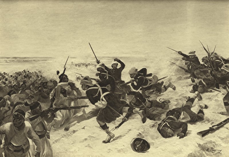 1882年Tel el-Kebir战役（凹版印刷） 作者 亨利·路易斯·杜普雷