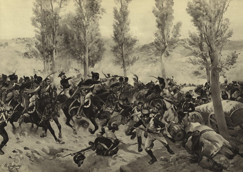 维多利亚之战，1813年（凹版印刷） 作者 亨利·路易斯·杜普雷