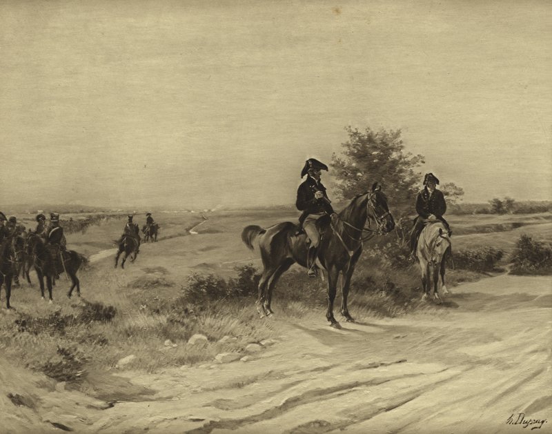 滑铁卢战役，1815年（凹版印刷） 作者 亨利·路易斯·杜普雷