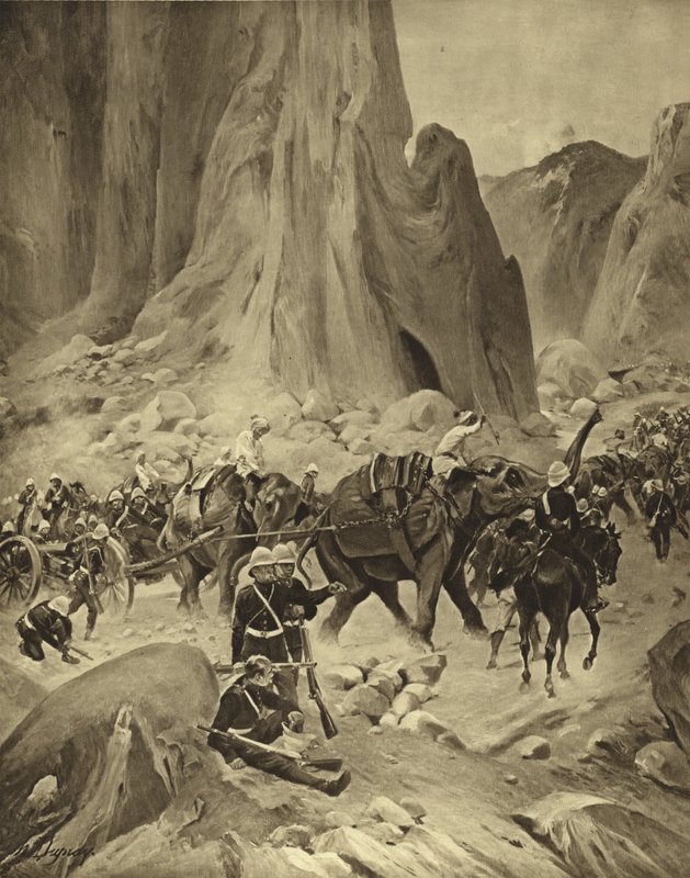 1868年的阿比西尼亚战争（凹版印刷） 作者 亨利·路易斯·杜普雷