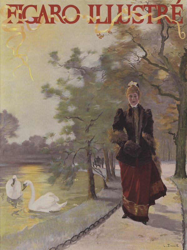Le Figaro Illustre的封面，1891年2月 作者 亨利·卢西安·杜塞特