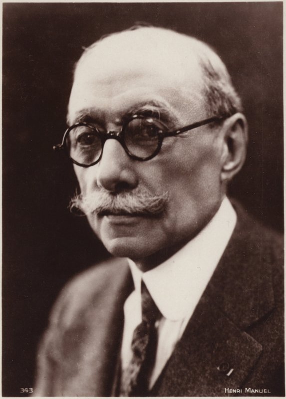 安德烈-梅萨格肖像（黑白照片） 作者 亨利·曼努埃尔（Henri Manuel）