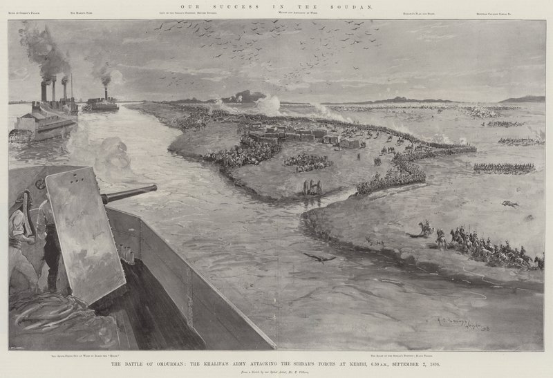 我们在Soudan的成功，Omdurman战役，Khalifa的军队在1869年9月2日上午6点30分攻击Keriri的Sirdar部队 作者 亨利·查尔斯·塞普金斯·赖特