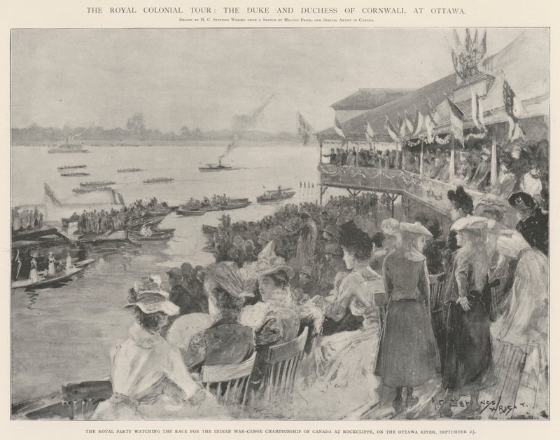 皇家殖民地之旅，康沃尔公爵和公爵夫人在渥太华 作者 亨利·查尔斯·塞普金斯·赖特