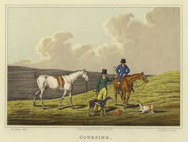Coursing（chromolitho） 作者 亨利·托马斯·阿尔肯
