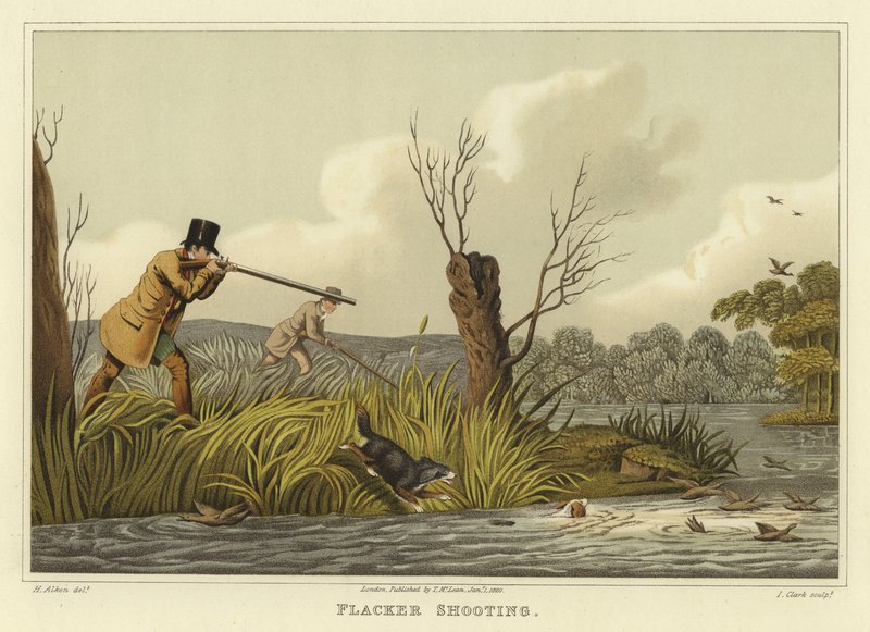 Flacker Shooting（chromolitho） 作者 亨利·托马斯·阿尔肯