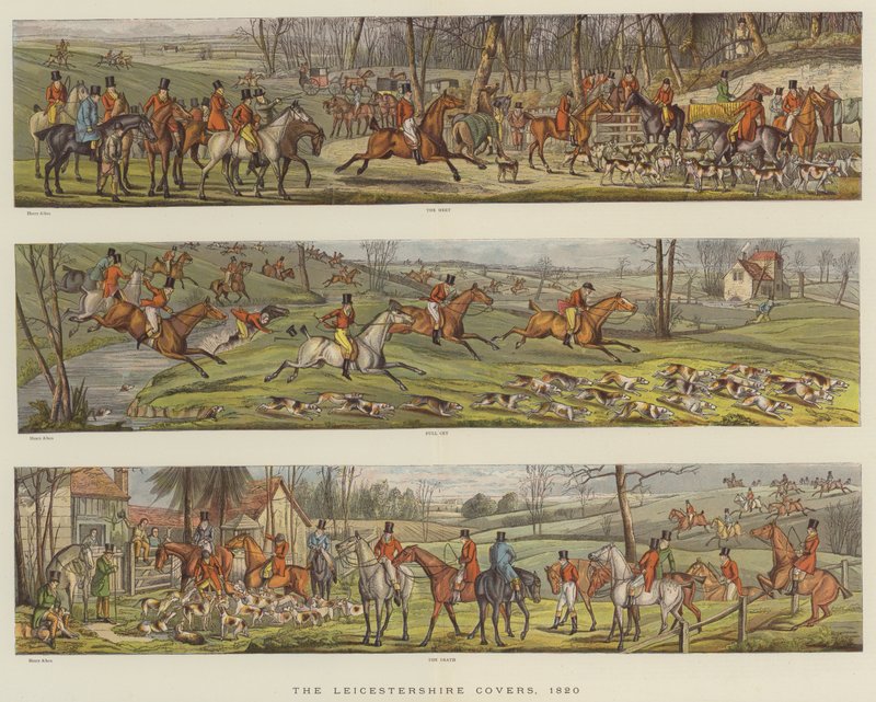 莱斯特郡封面，1820年（chromolitho） 作者 亨利·托马斯·阿尔肯