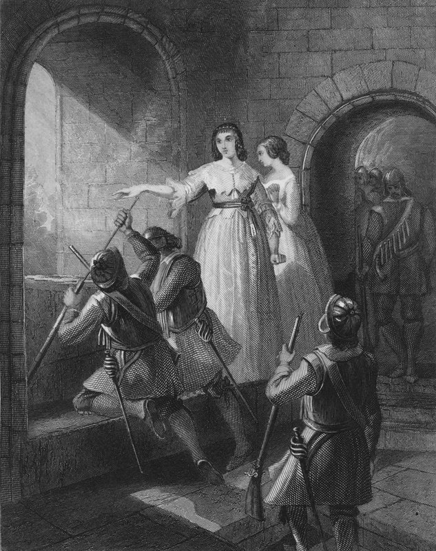 Lettice FitzGerald，第一男爵夫人Offaly，在1642年的大爱尔兰叛乱中捍卫她的城堡免受叛乱分子的袭击 作者 沃伦之后的亨利