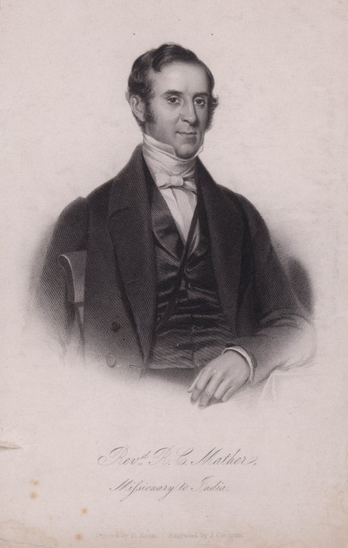 Henry Cotton Mather，在印度的英国基督教传教士（版画） 作者 亨利（之后）房间