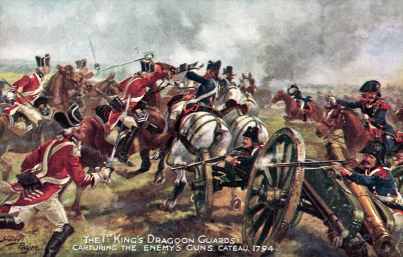 国王龙骑兵卫队，Cateau，1794年4月25日 作者 亨利·佩恩