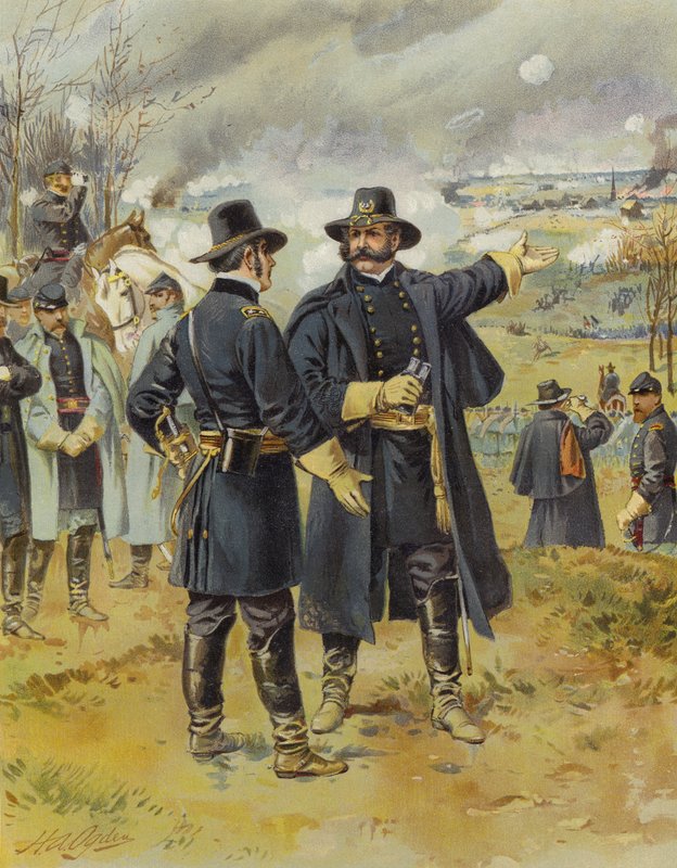 1862年12月13日在弗雷德里克斯堡的伯恩赛德 作者 亨利·亚历山大·奥格登
