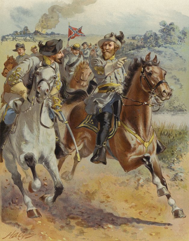 1862年6月，JEB Stuarts将军围攻麦克莱伦 作者 亨利·亚历山大·奥格登