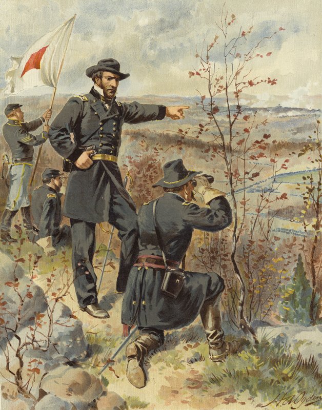 1864年10月4日，在Kenesaw山的谢尔曼 作者 亨利·亚历山大·奥格登