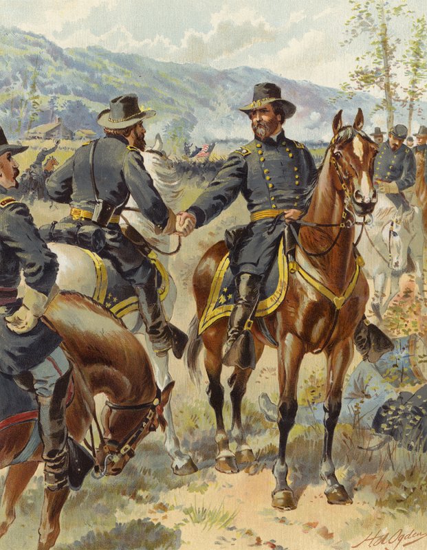 托马斯于1863年9月20日在Chickamauga 作者 亨利·亚历山大·奥格登