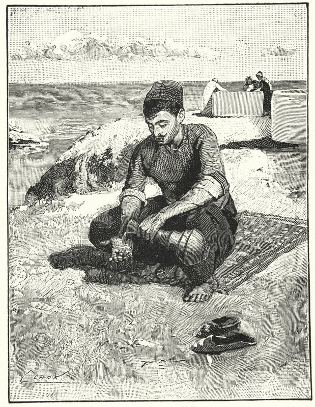 Ceremonial cleansing before prayer (litho) 作者 亨利·安德鲁·哈珀