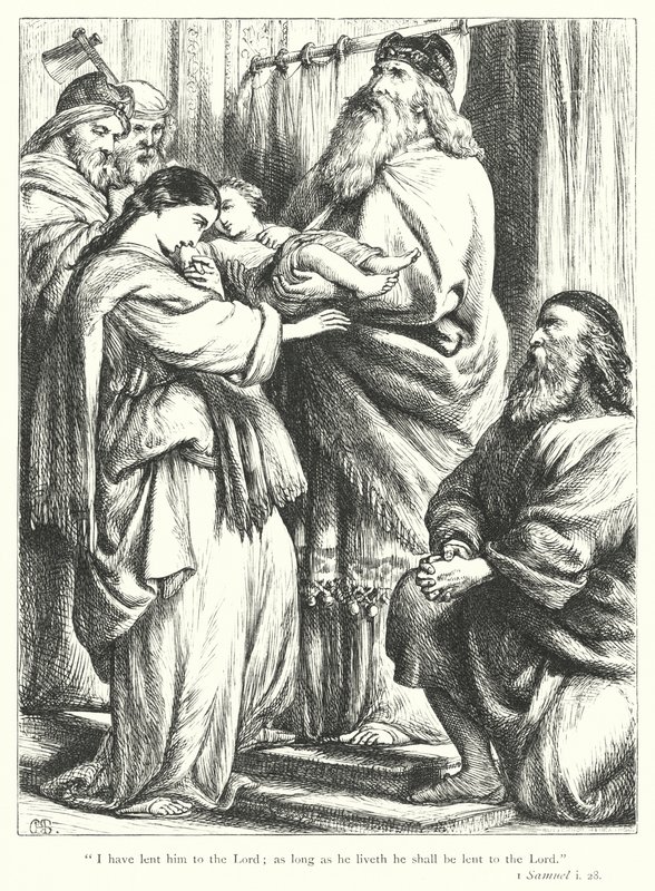 The Presentation of Samuel (engraving) 作者 亨利·考特尼（之后）塞卢斯