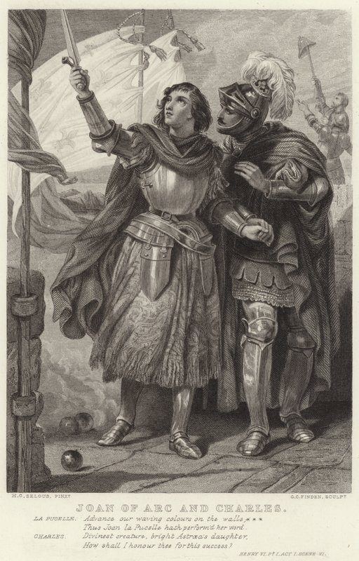 Joan of Arc和Charles，Henry VI，Pt I，Act I，Scene VI 作者 亨利·考特尼·塞卢斯