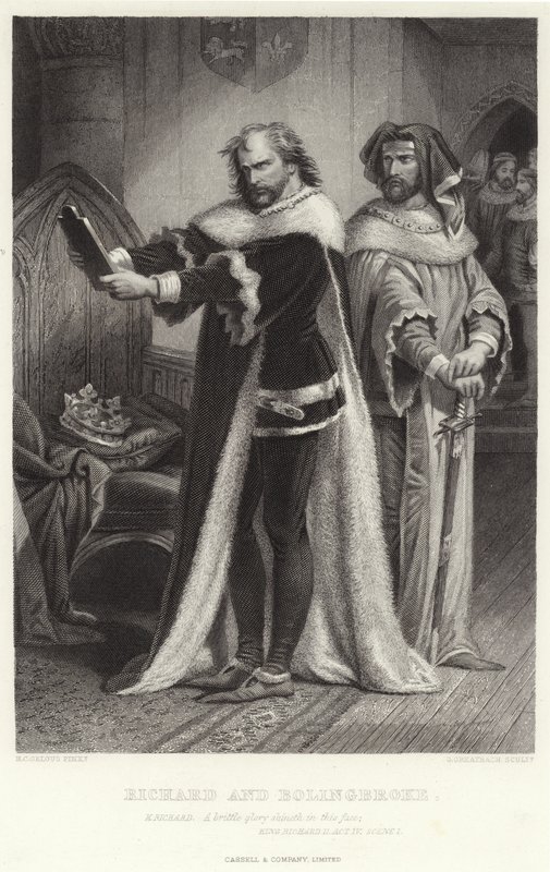 Richard和Bolingbroke，Richard II，第四幕，第一场 作者 亨利·考特尼·塞卢斯